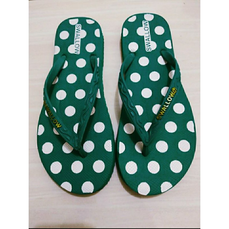 SANDAL JEPIT WANITA SWALLOW POLKADOT