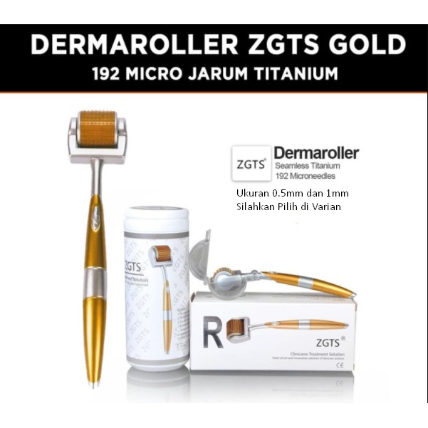 ZGTS Gold Dermaroller Jarum Titanium Original