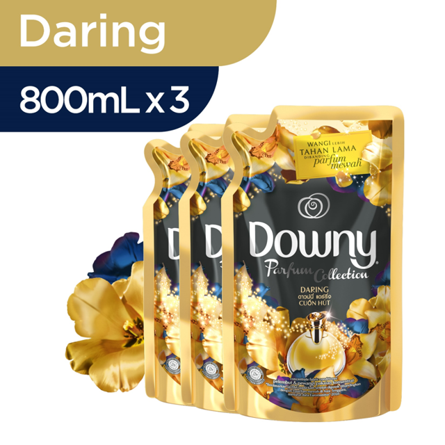 Downy Pelembut Pakaian Daring Refill 800ml Paket Isi 3 [P