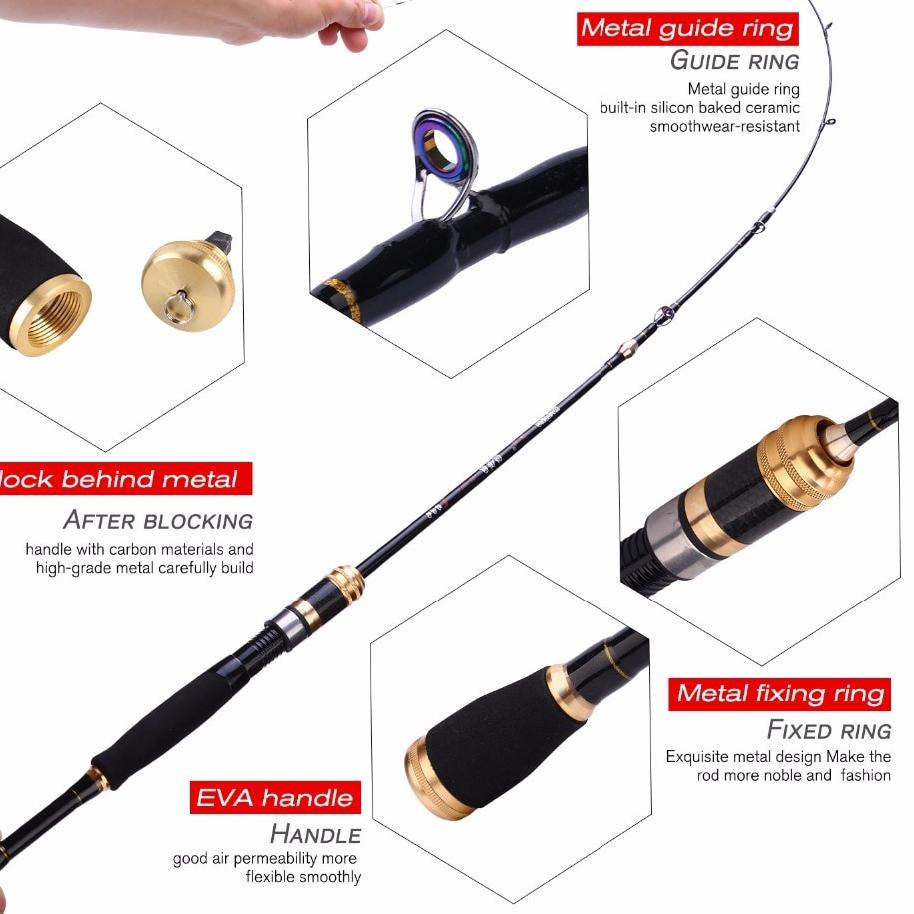 Terbaru.. YUDO Joran Pancing Spinning Fishing Rod Joran Pancing 1.2M Bahan Karbon Fiber Lembut Untuk