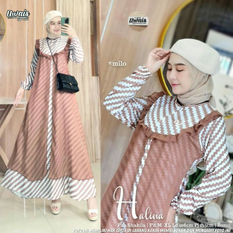 HALINA Maxi Dress Ori by Uwais