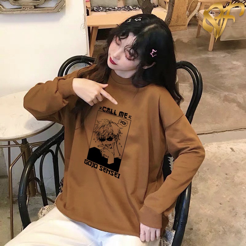 Sweater Gojo Sensei Pria & Wanita | Sweater Korea Style Fleece Cotton | UGM STORE