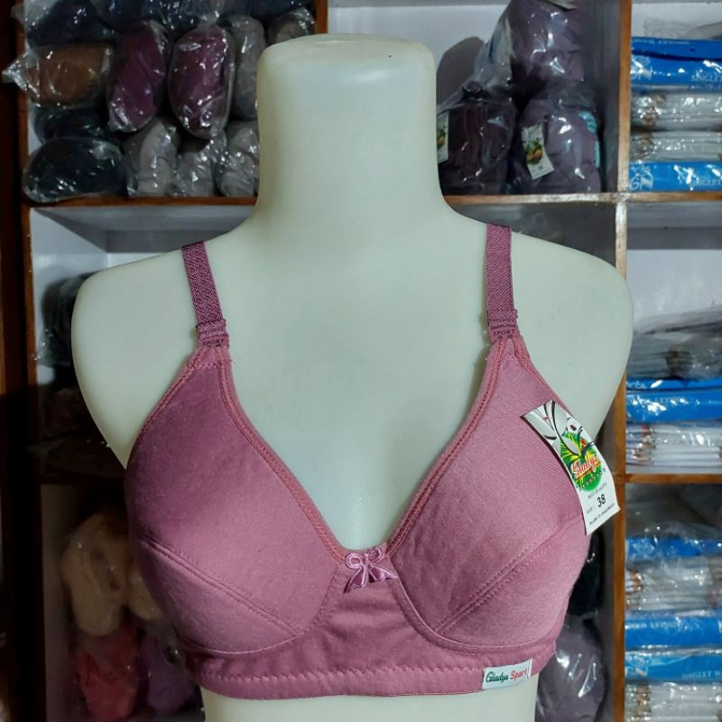 Gladys Sport Bra Busa Tipis BH Tanpa Kawat Jumbo Big Size