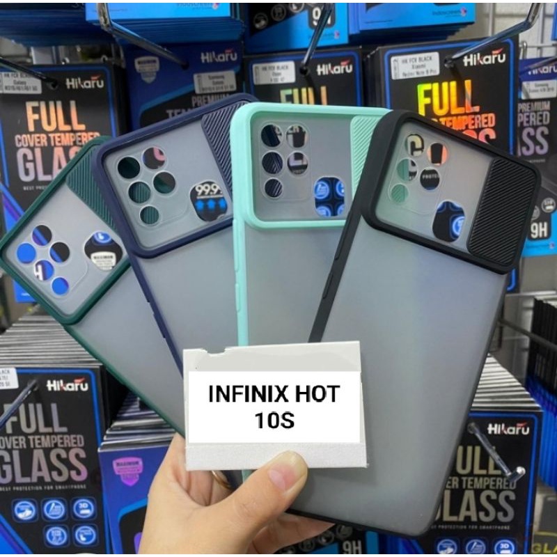 INFINIX HOT 10S SLIDE CASE Protection Camera Matte Candy