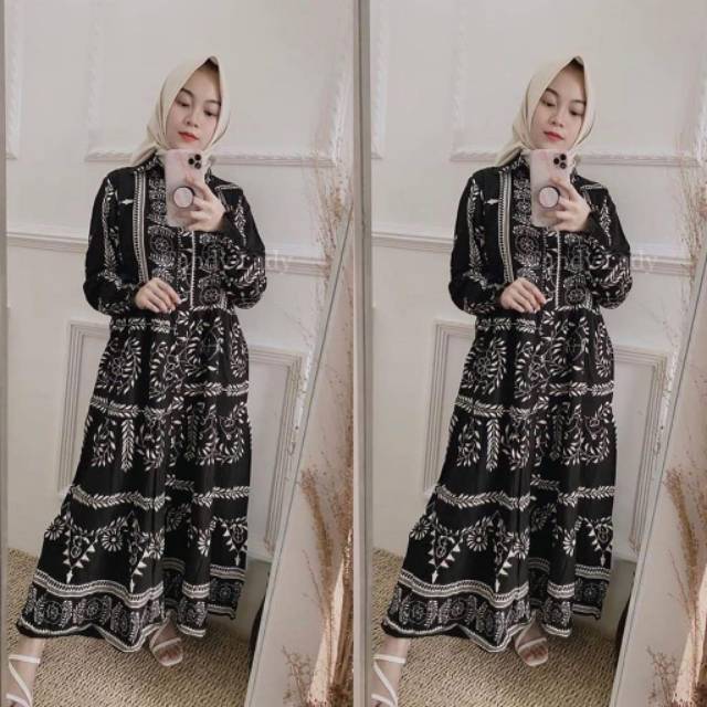 TIMI DRESS / GAMIS MUSLIM TERBARU / GAMIS TIMI / GAMIS RAYON