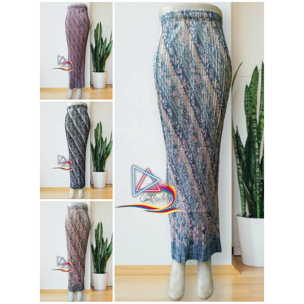 Bali.la™ Rok / Rok Plisket / Rok Plisket Batik / Rok Plisket Batik Motif Pupus - Rok pesta - Rok Wis