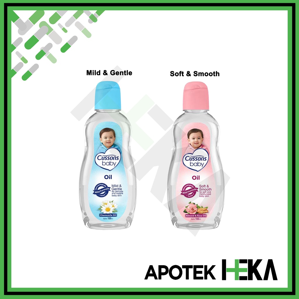 Cussons Baby Oil 100 ml / Soft &amp; Smooth - Mild &amp; Gentle (SEMARANG)