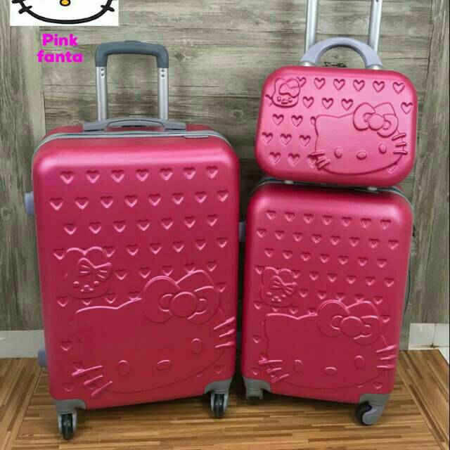 Koper hello kitty set 3 IN 1 Pink fanta