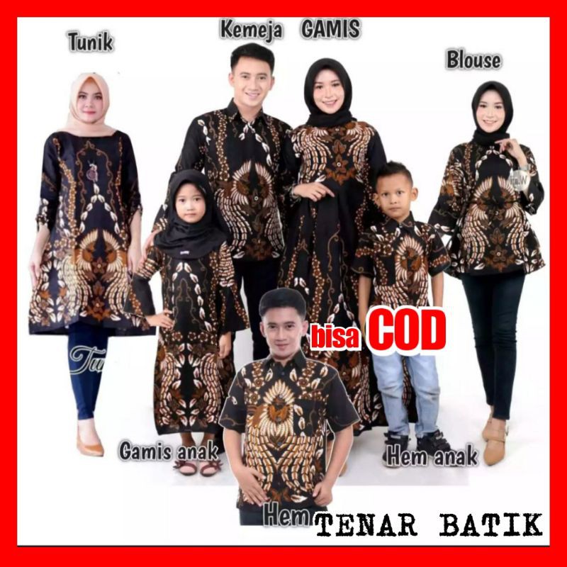 Suplier Batik Couple Batik Keluarga Ibu Ayah Dan Anak Maura Couple Sania Ruffle Modern ( Rantai Putih ) lZZl7mHYAjkeJ