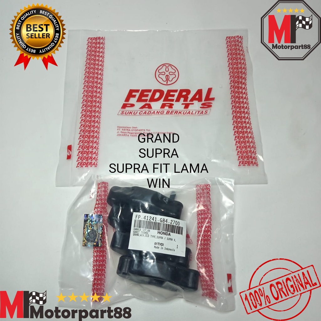 KARET TROMOL DAMPER SET GRAND SUPRA SUPRA FIT LAMA WIN FEDERAL