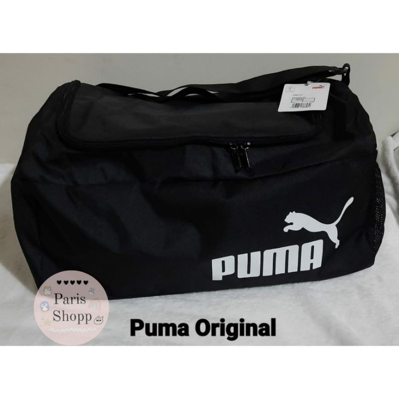 ORIGINAL TAS PUMA Original warna HITAM, TAS GYM BAG / TAS DUFFEL / TAS OLAHRAGA / TAS TRAVEL / TAS M