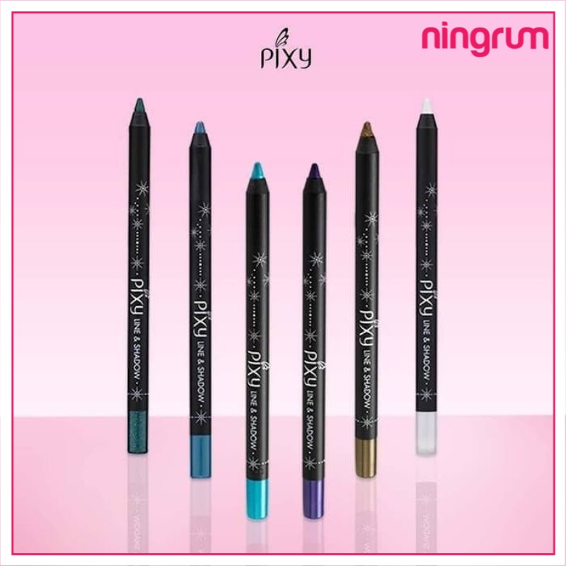 Ningrum Kecantikan Mata PIXY Line &amp; Shadow Pensil Eyeliner 100% Original Pixy - 8021