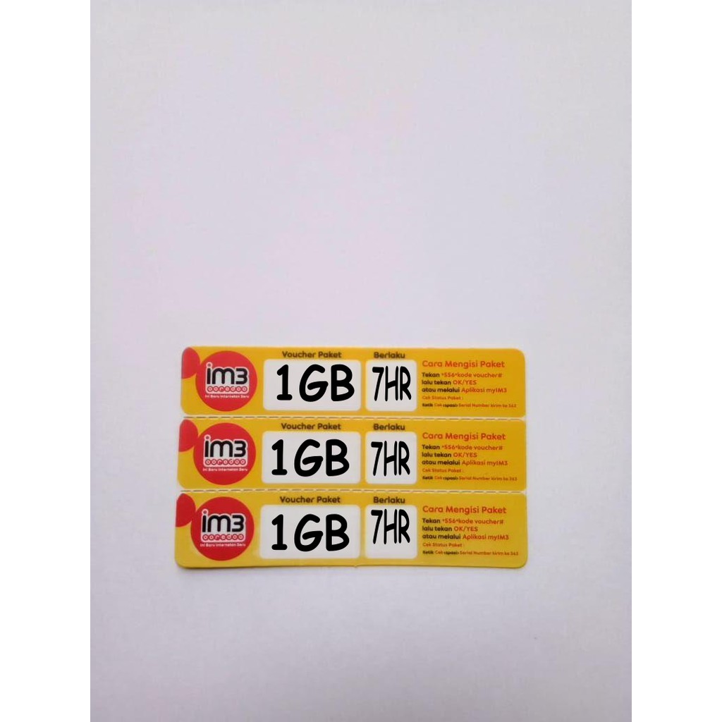VOUCHER INDOSAT 1GB 7HARI