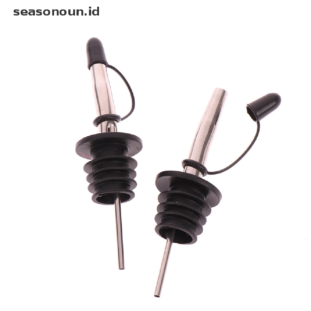 Stopper Botol Wine Bahan Stainless Steel Dengan Tutup