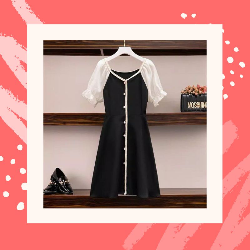 KOREAN BLACK DRESS / FORMAL DRESS / IMPORT DRESS