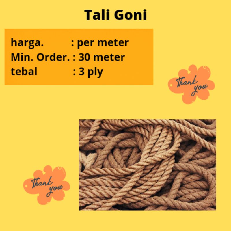 

tali goni 2 ply tali goni 3 ply tali rami tali hampers tali gift box tali souvenir tali rustic