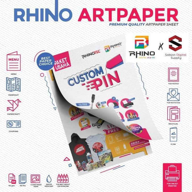 

ITERMURAHl Kertas Art Paper ukuran A4 ( 50 lembar) / Kertas Custom PIN