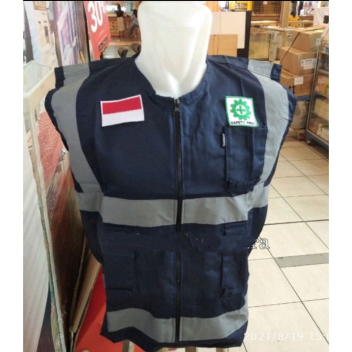 ROMPI SAFETY ANEKA WARNA  BAHAN KAIN DRILL BERLOGO