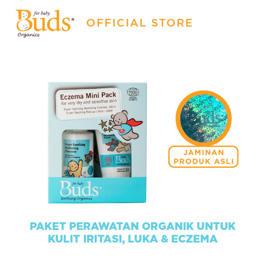 Buds Soothing Organics Eczema Mini Pack | Kulit Sensitif Iritasi