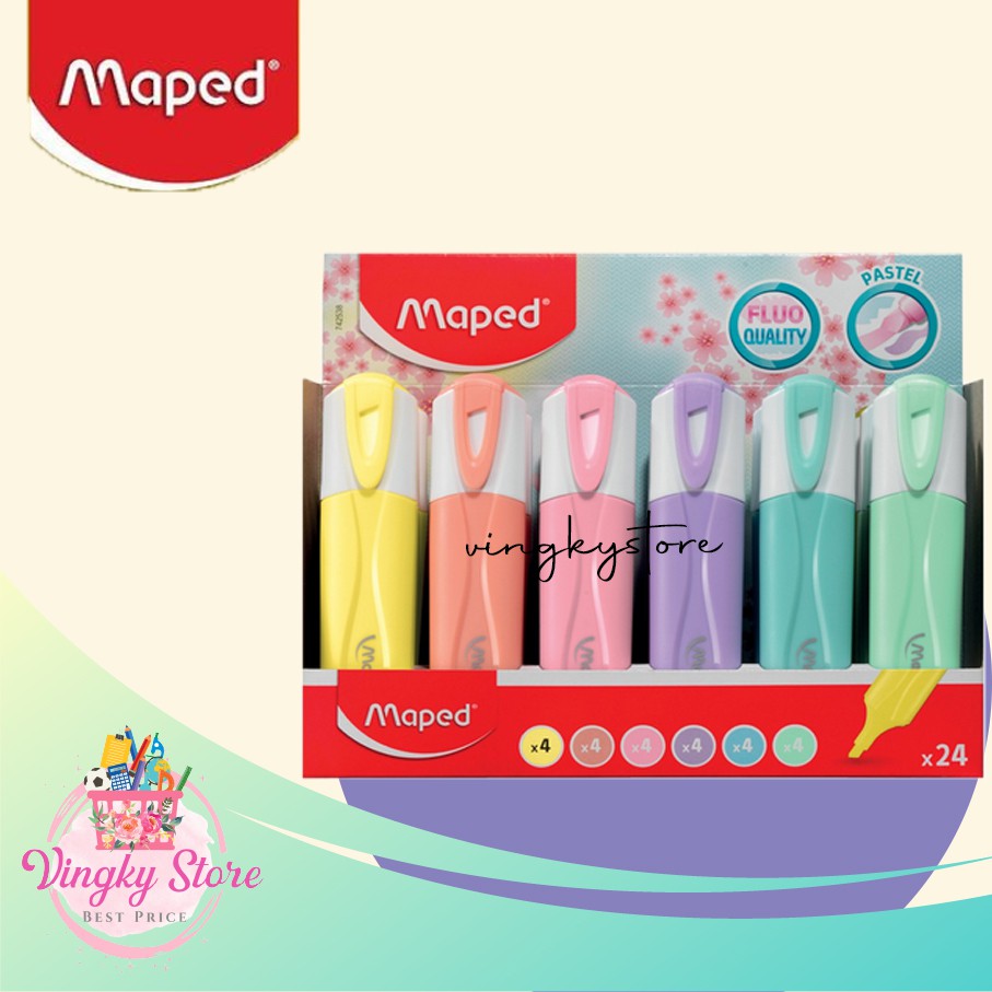 

Highlighter Maped FluoPeps Pastel 1Pc