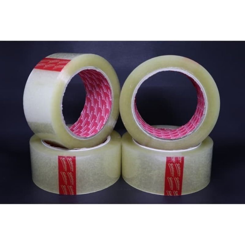 Lakban Bening 100 Yard lsolasi Selotip Clear Tape 45mm Daya Lengket Kuat