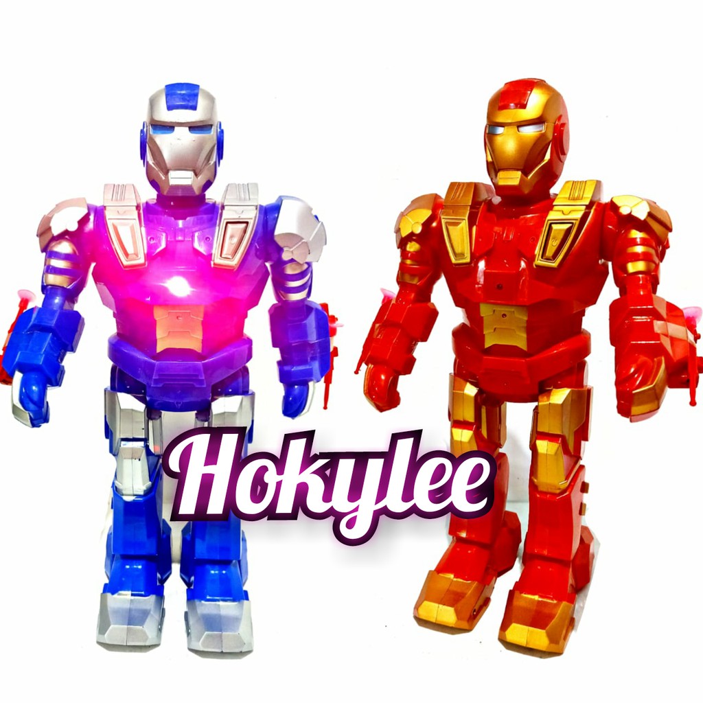 MAINAN ROBOT IRON MAN NYALA LAMPU BESAR BFG.5003 BO/IM