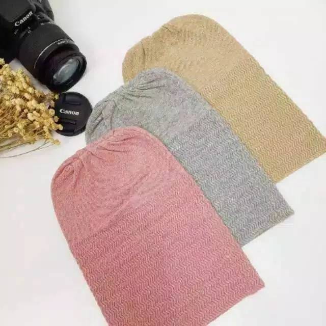 Ciput Rajut kupluk Zigzag Premium