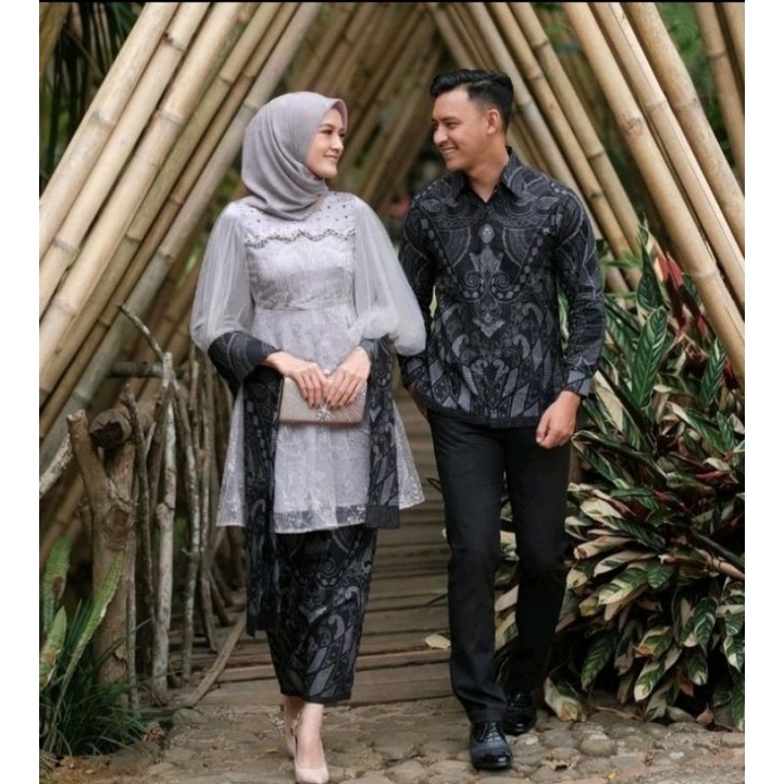 SET COUPLE LUNA TUNIK GREY