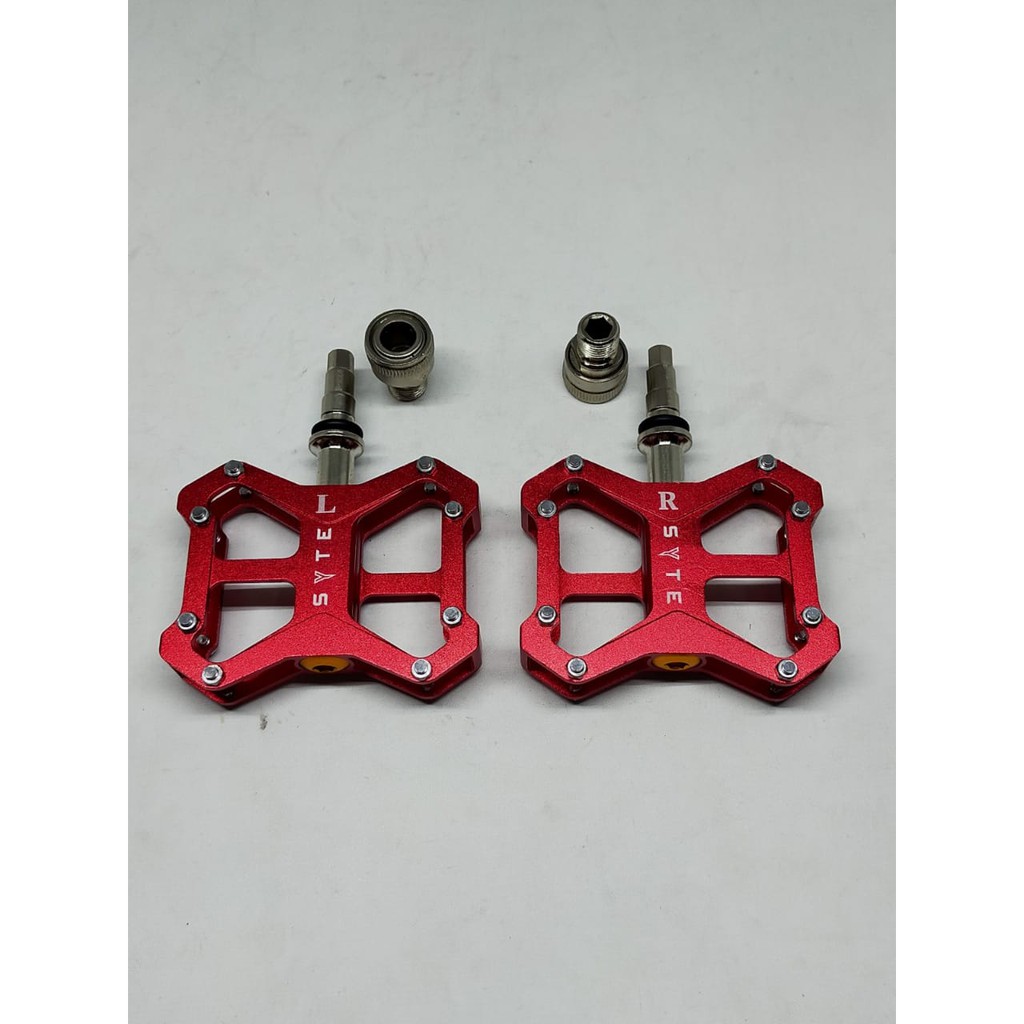 SYTE Pedal QR 3 bearing M416 Quick release CNC sepeda MTB lipat fixie