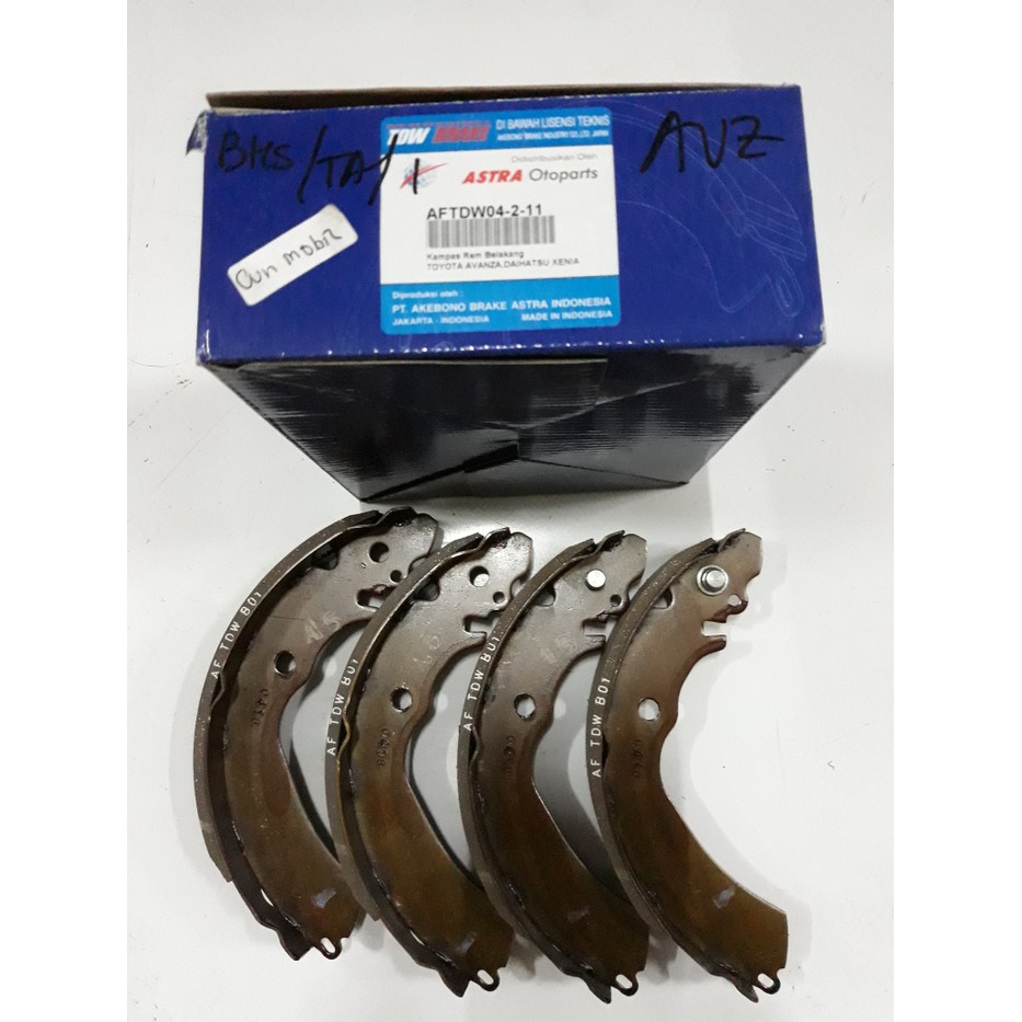 BRAKE SHOE DAIHATSU XENIA AVANZA BELAKANG TDW