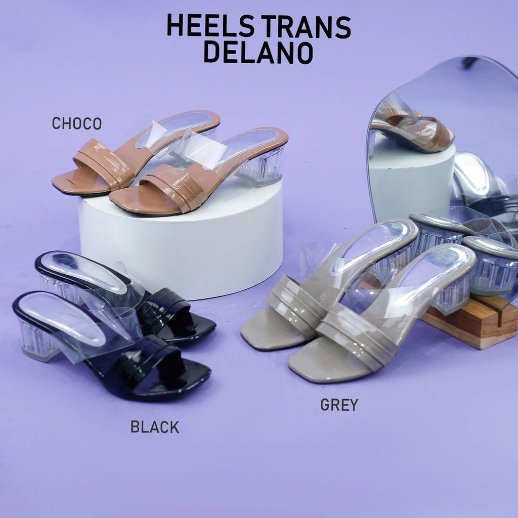 HIGH HEELS WANITA / HEELS WANITA TRANSPARANT - DLN