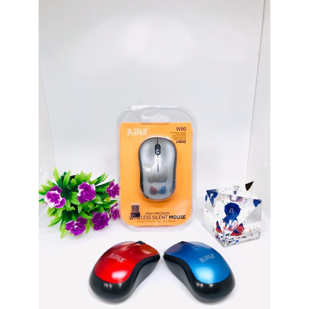 M-Tech W90 Wireless Silent Mouse 2.4Ghz Mtech W90 mouse blueetooth