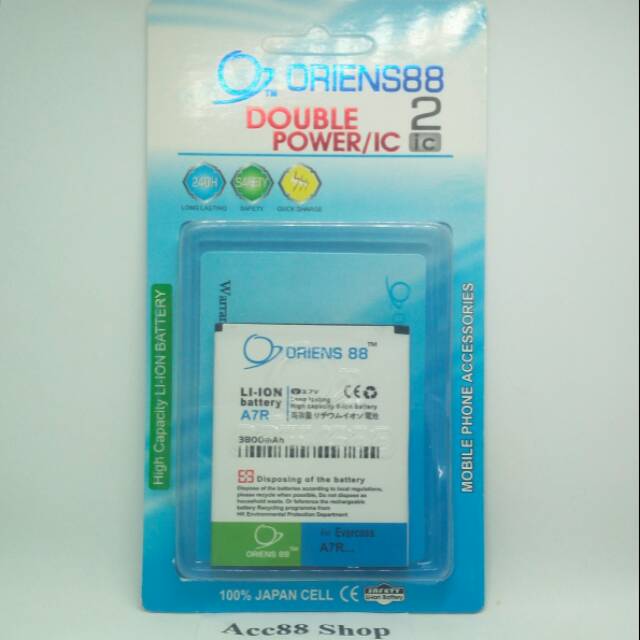 Baterai Batre Battery Double Power OR88/ Oriens88 Evercoss A7R