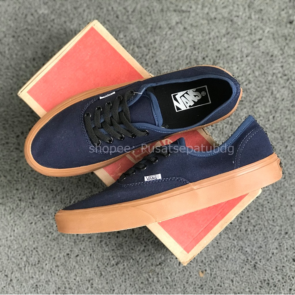 SEPATU VANS AUTHENTIC NAVY GUM WAFFLE DT