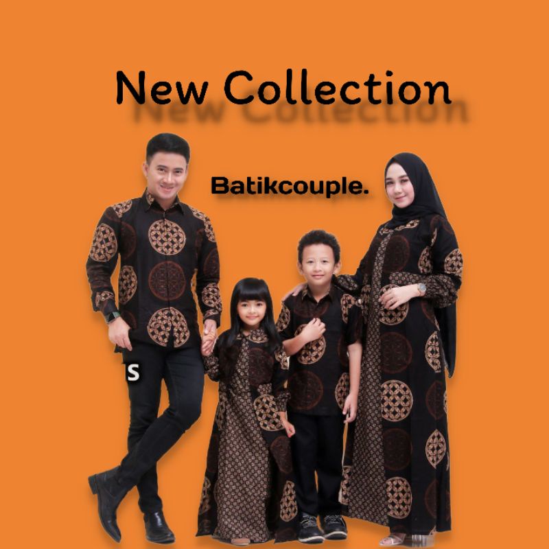 Couple Sarimbit Batik Keluarga Gamis Kemeja Blouse Hem Tunik Ayah Ibu dan Anak Motif Kekinian Murah Pekalongan