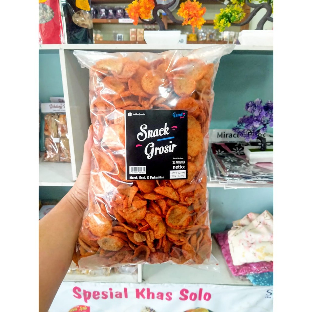 Basreng Pedas Basreng Kiloan Murah / Basreng Bandung / Basreng Kiloan Cod Kripik Basreng daun jeruk-1
