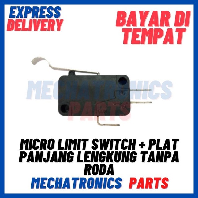 [SWI-9094] MICRO LIMIT SWITCH + PLAT PANJANG LENGKUNG TANPA RODA