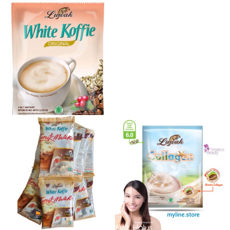 

Luwak White Koffie Sachet Original Tarik Malaka dan Collagen