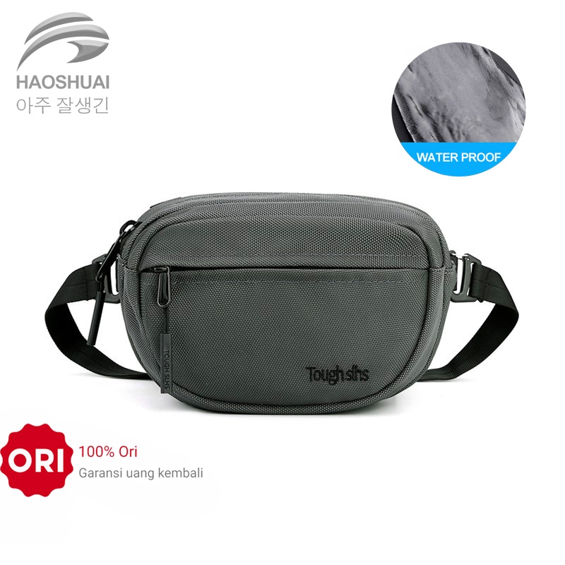 HAOSHUAI 820 Tas Selempang Dada Pria Waistbag Anti Air Premium WK-SBY