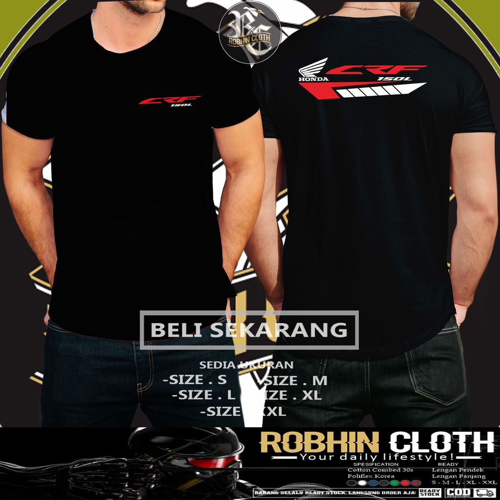 Kaos Motor Honda CRF 150L v2 Baju Otomotif