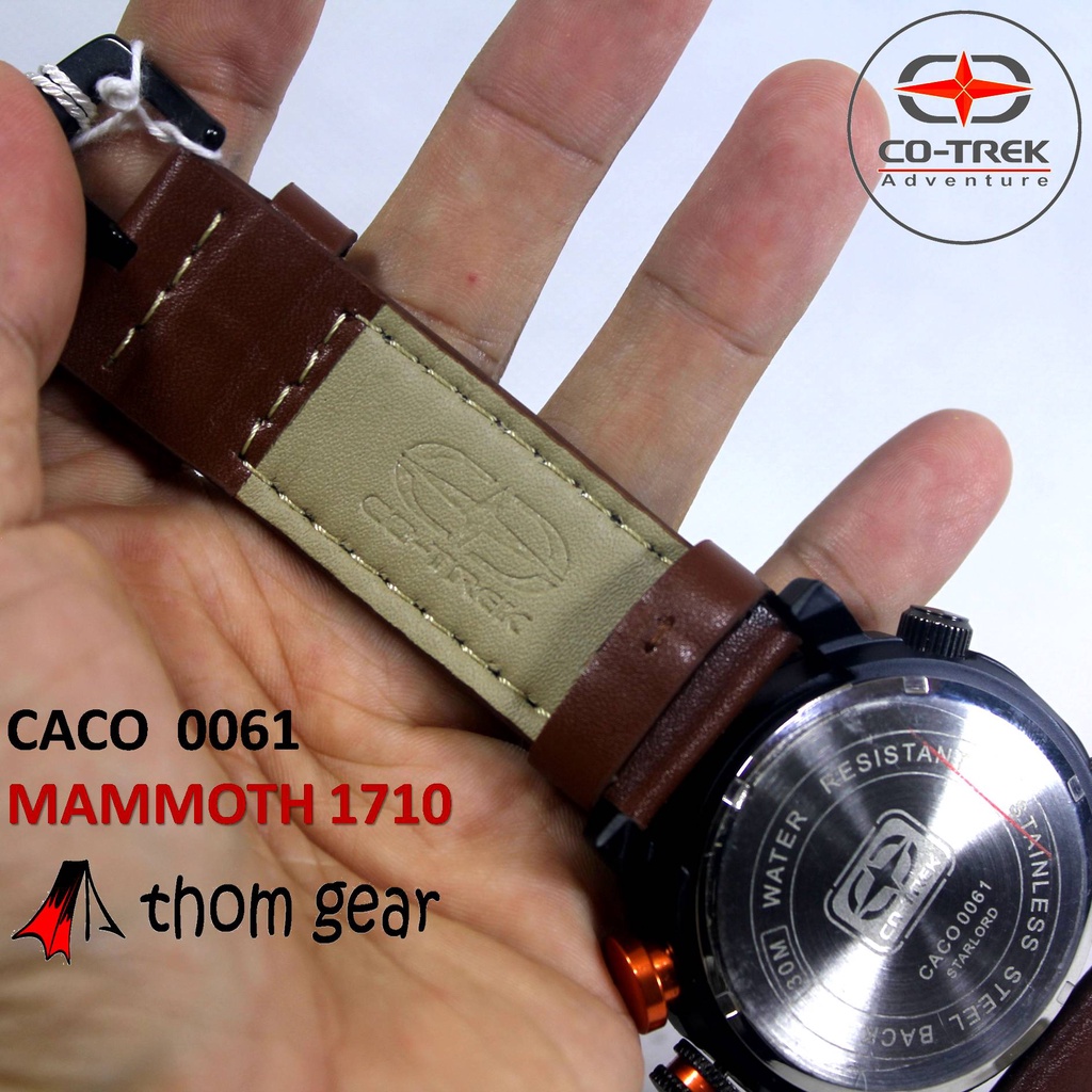 Thomgear Jam Tangan Cotrek Co Trek Co-Trek Mammoth Survival 550 CACO 0061 Pria Sport Adventure Military Tactical Olahraga Analog Digital Strap Kulit Asli Genuine Leather Thomgear Paiton Probolinggo