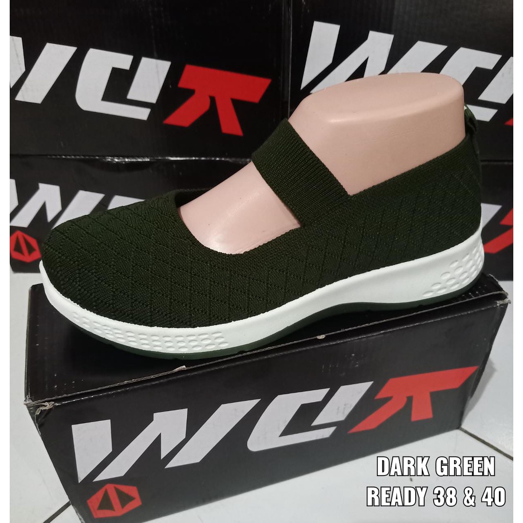 SEPATU BAHAN RAJUT WANITA SLIP ON IMPORT