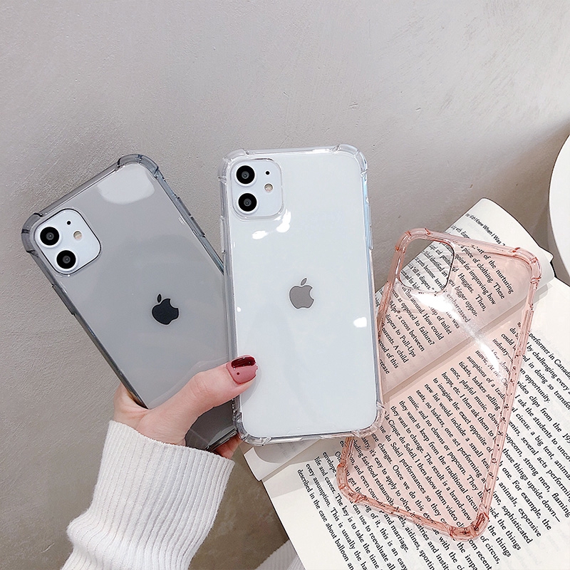 Case Kristal Bening Ultra Slim Tahan Banting Untuk Iphone 12promax 12 12pro X Xs Max Xr 6 6s 7 8 Plus Se 2020 12 Mini