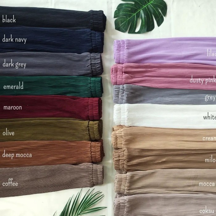 Tersedia Rok Plisket Span | Rok Plisket lurus | Rok span panjang plisket - Black AO95