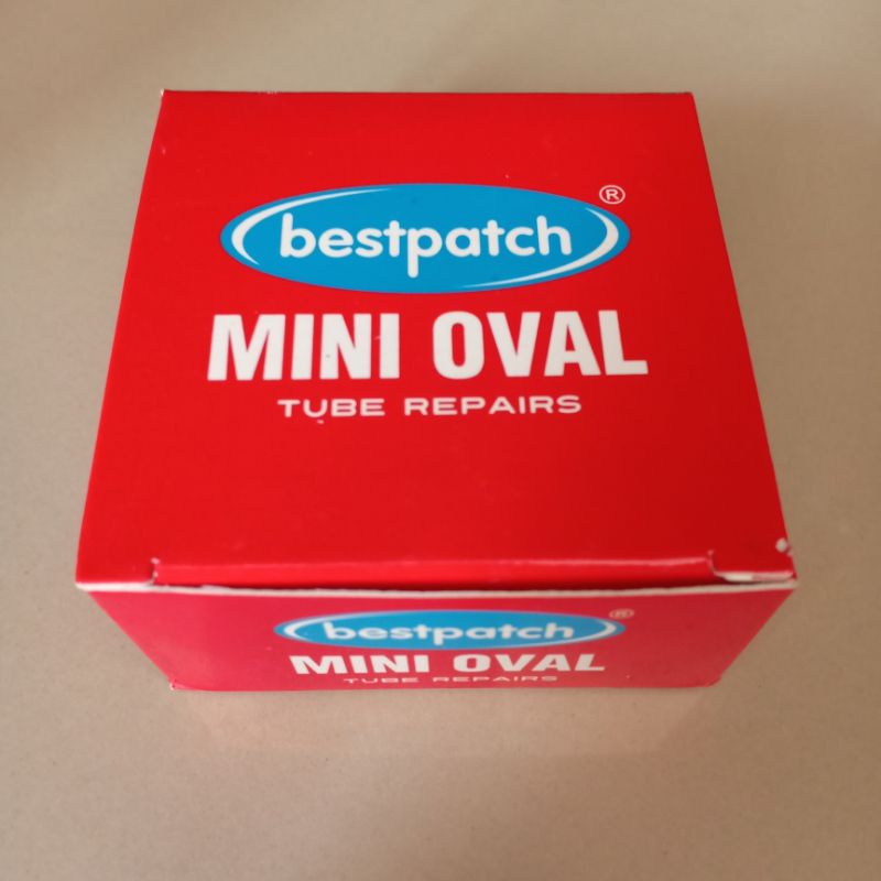 Bestpatch Mini Oval 40x30mm 1 Box isi 50pcs - Karet Tambal Ban Dalam - Best - Bestpatch