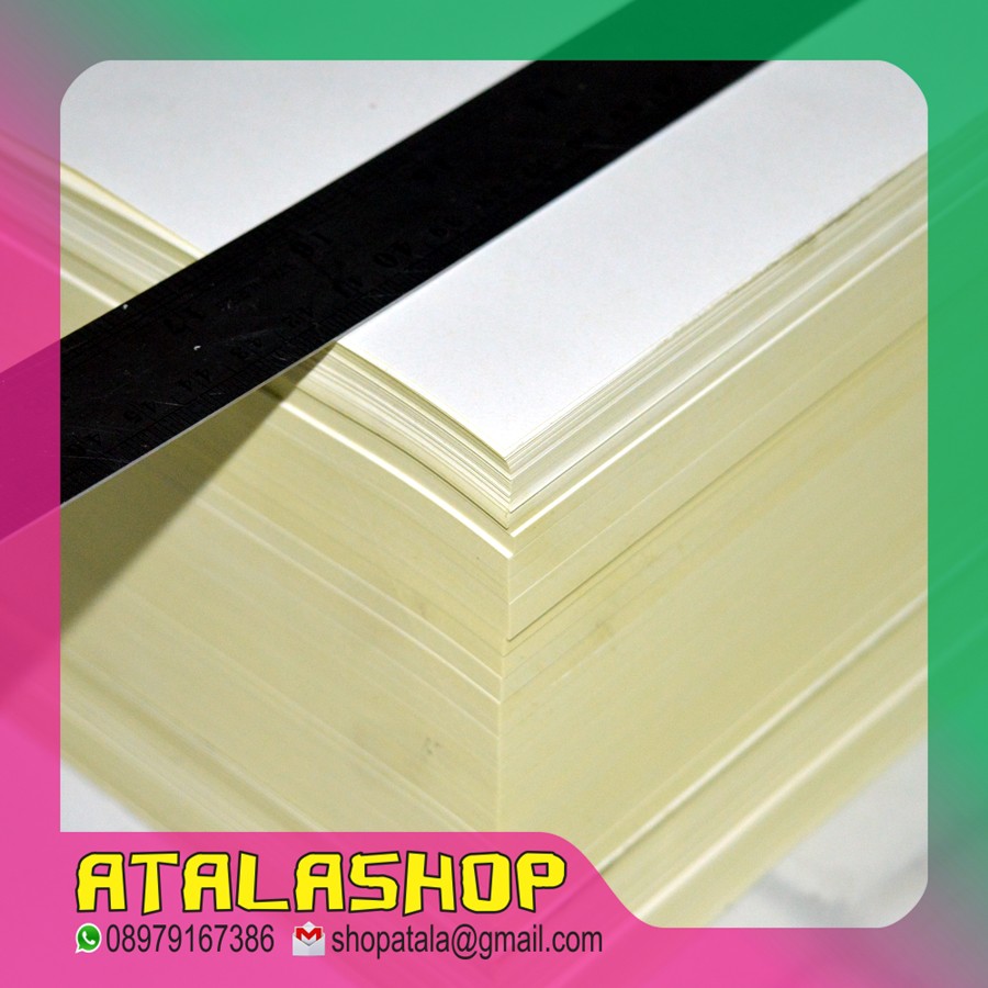 

GROSIR Kertas Stiker HVS A3 / Printable Sticker 29.7 x 42 cm