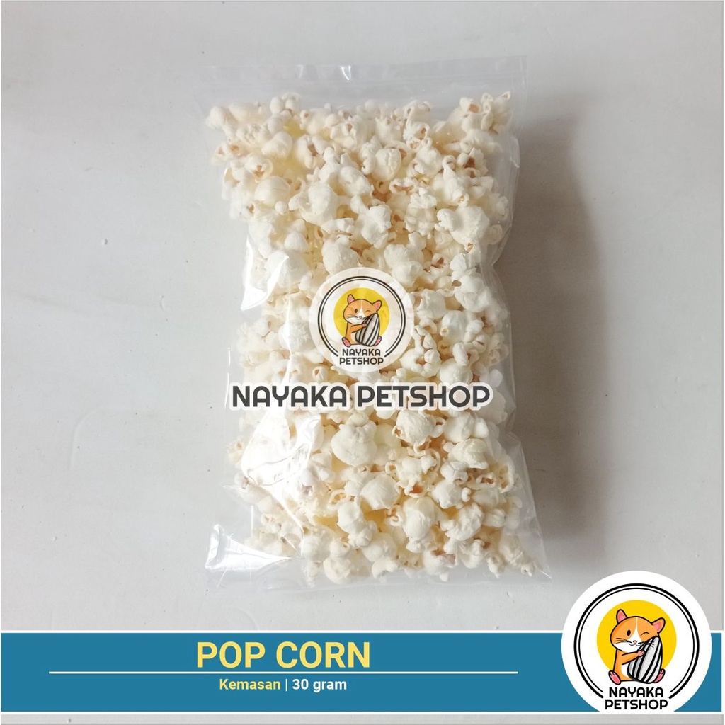 Popcorn Hamster 30 gr Pakan Makanan Snack Cemilan Jagung Berondong Extra Food