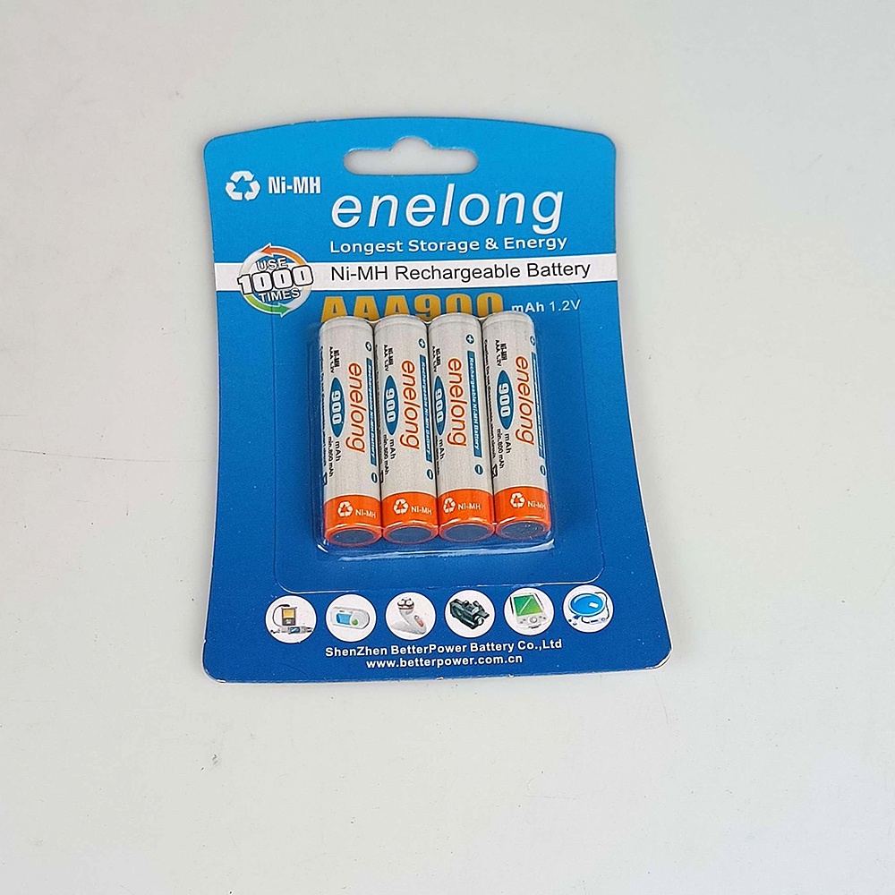 Baterai Cas AAA 4 PCS - Batrei Cas Casan  Ni-Mh AAA 900mAh 4 PCS - Original Enelong