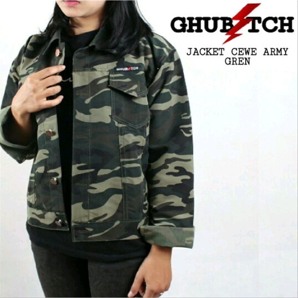 Termurah Jaket Wanita army - Jaket wanita Trend Kekinian - Jaket army Wanita loreng Kekinian Berkua