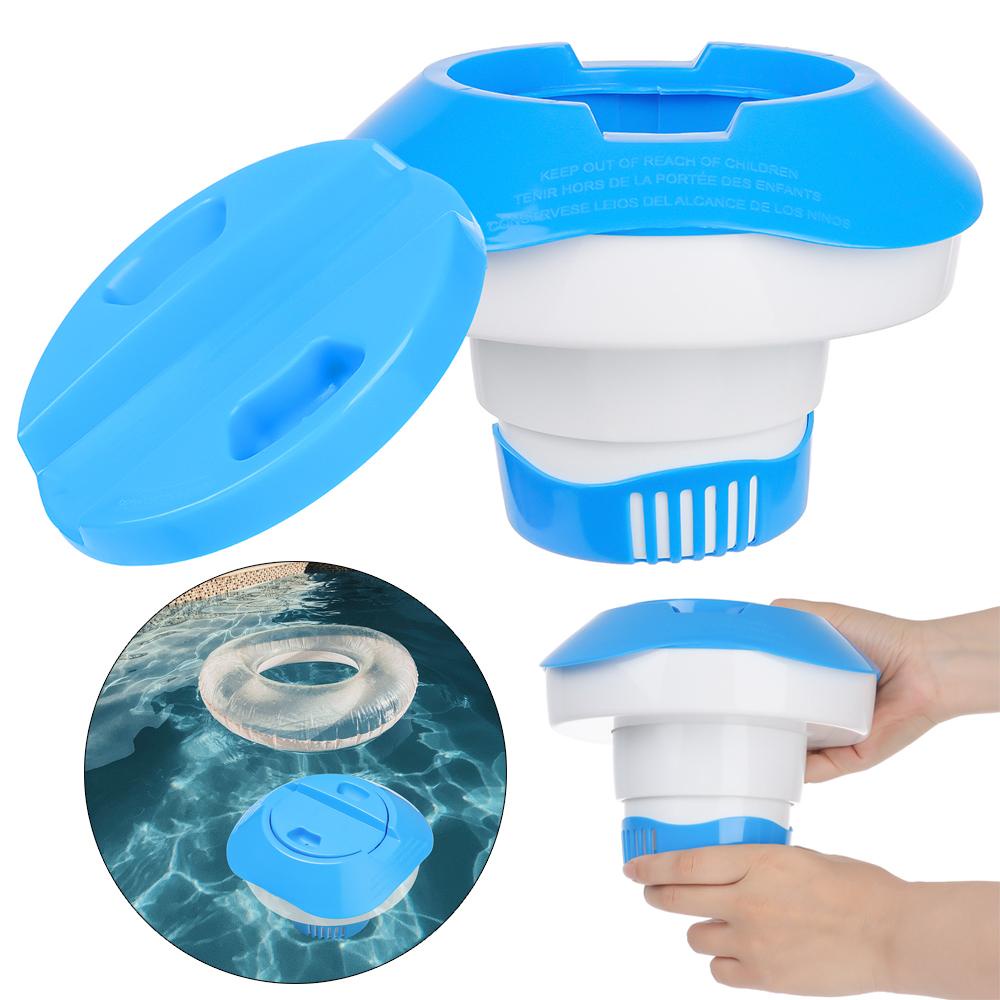 Preva Pool Floating Chlorine Dispenser Bak Mandi Air Panas Indoor Muat Hingga 3inci Tab Adjustable Flow Vents Chlorinator